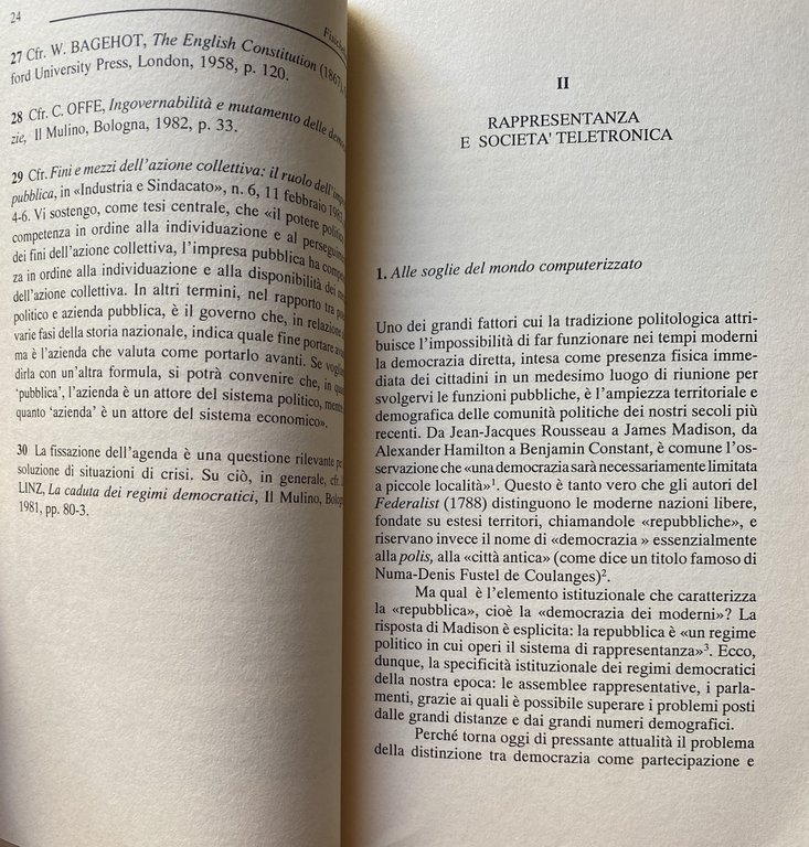 ISTITUZIONI POLITICHE. STRUTTURA E PENSIERO