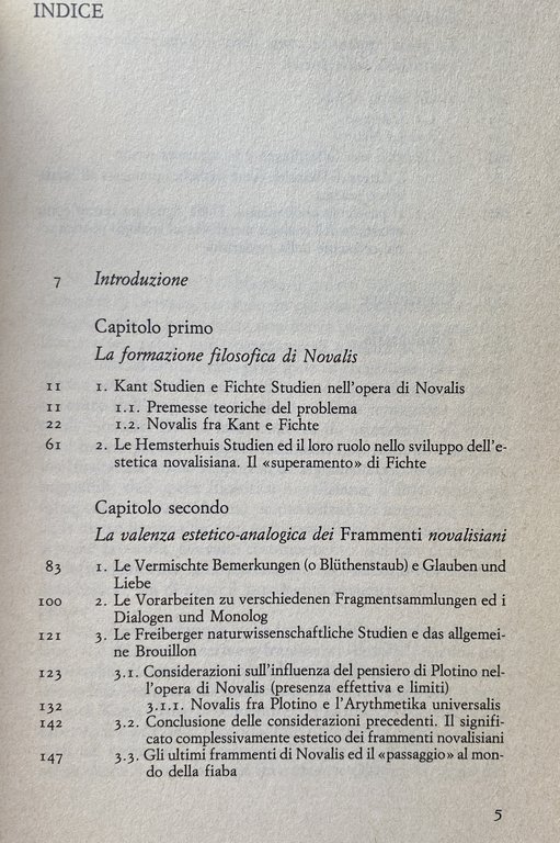 L'ESTETICA DI NOVALIS. ANALOGIA E PRINCIPIO POETICO NELLA PROFEZIA ROMANTICA