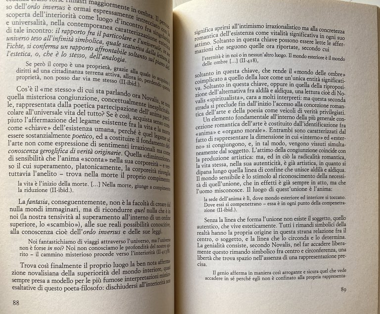 L'ESTETICA DI NOVALIS. ANALOGIA E PRINCIPIO POETICO NELLA PROFEZIA ROMANTICA