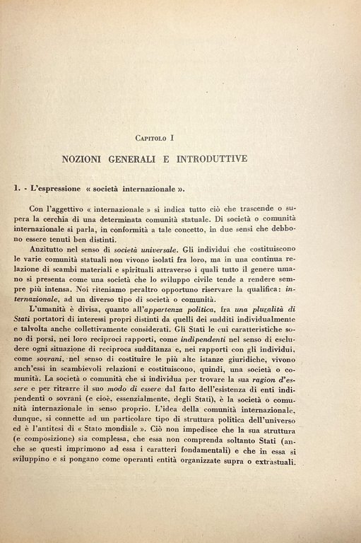 DIRITTO INTERNAZIONALE PUBBLICO