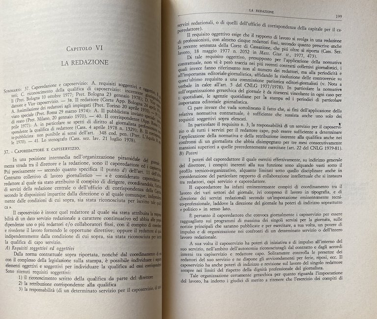 IL GIORNALISMO NELLA GIURISPRUDENZA