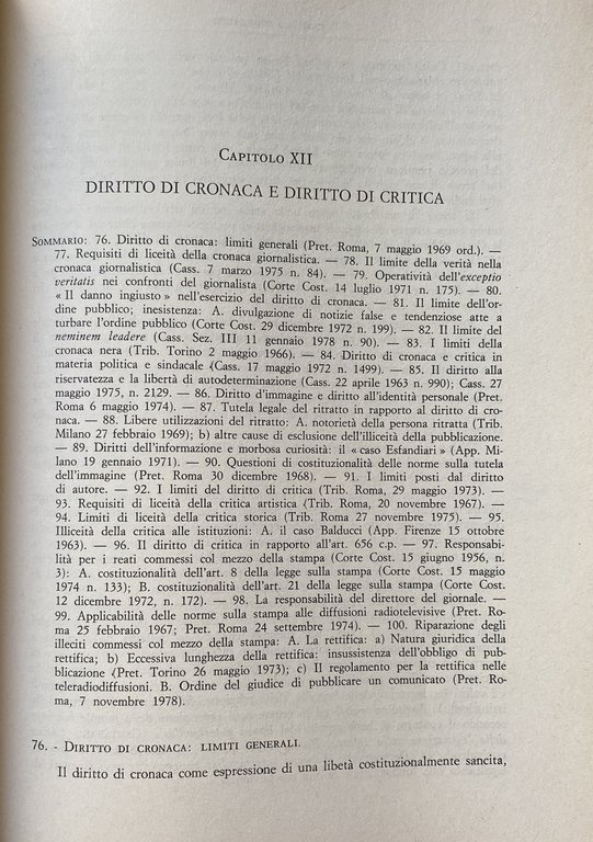 IL GIORNALISMO NELLA GIURISPRUDENZA