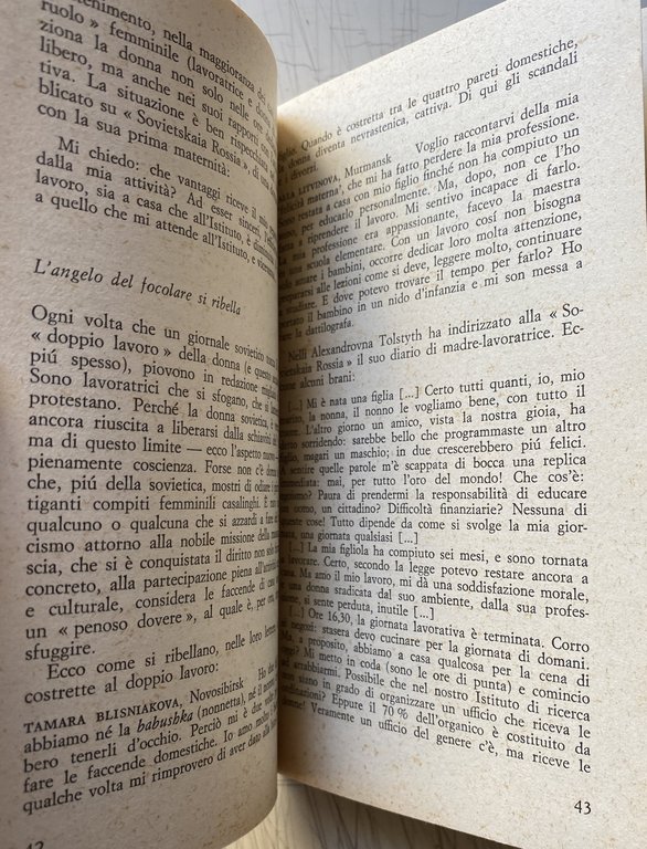 IL CICLONE NATASCIA: RAPPORTO SULLA RIVOLUZIONE FEMMINILE IN URSS