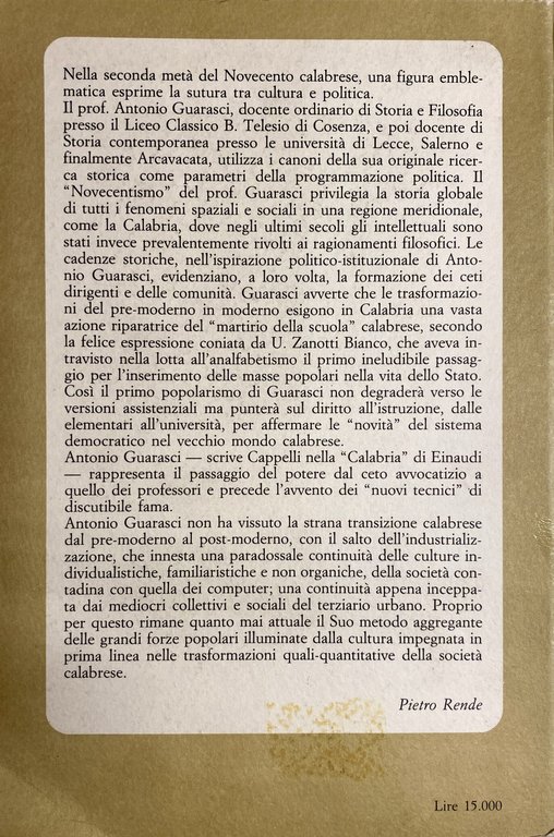 POPOLARISMO, MERIDIONALISMO, REGIONALISMO. A CURA DI PIETRO RENDE