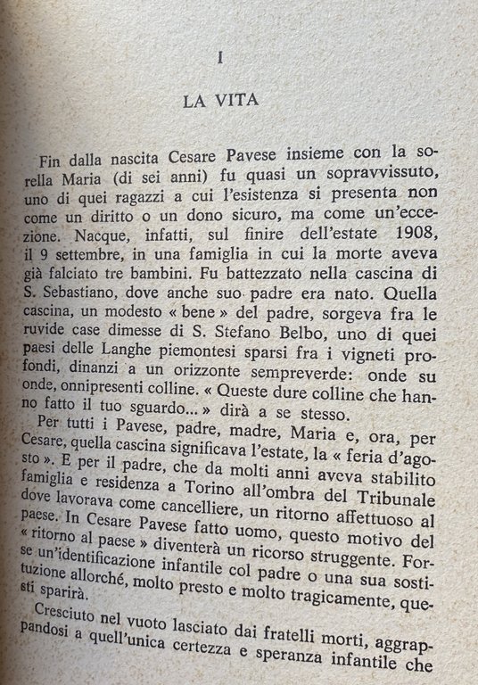 INVITO ALLA LETTURA DI CESARE PAVESE