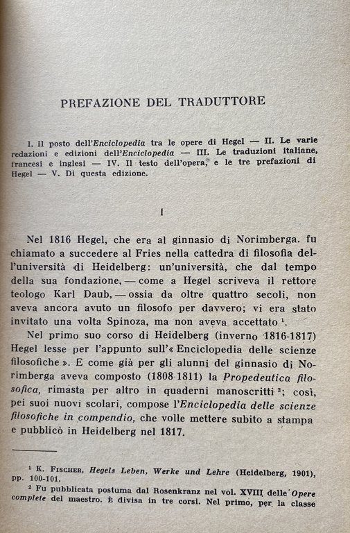 ENCICLOPEDIA DELLE SCIENZE FILOSOFICHE IN COMPENDIO. (COMPLETA VOLUMI 1-2)