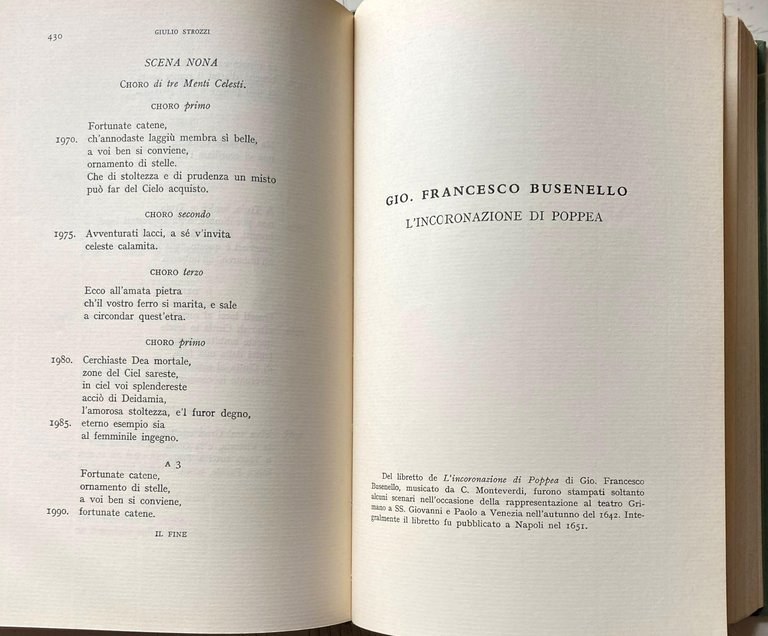 DRAMMI PER MUSICA DAL RINUCCINI ALLO ZENO. (VOLUME 1 PRIMO)