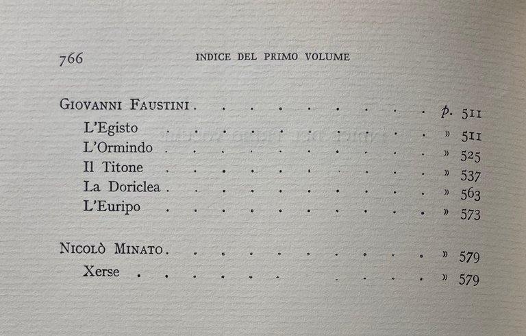 DRAMMI PER MUSICA DAL RINUCCINI ALLO ZENO. (VOLUME 1 PRIMO)