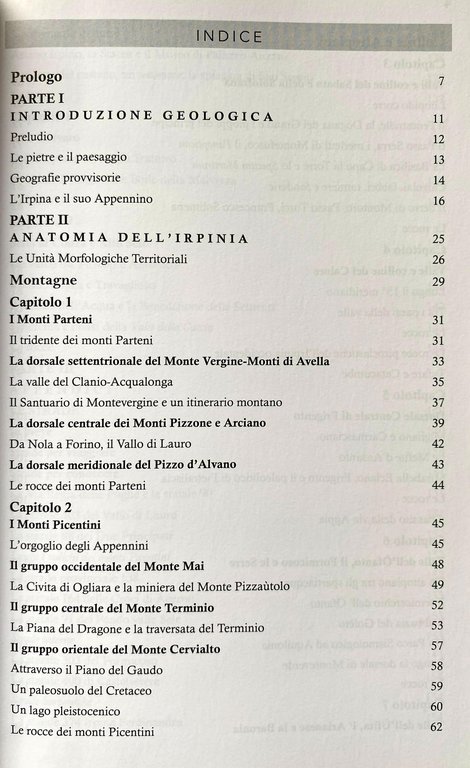 IRPINIA OMBELICO D'ITALIA. GEOGRAFIA GEOLOGICA, TERRITORI, ITINERARI