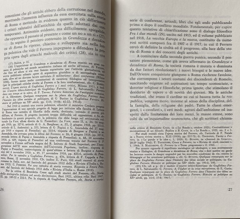 IL DIVENIRE STORICO NELL'OPERA DI GUGLIELMO FERRERO