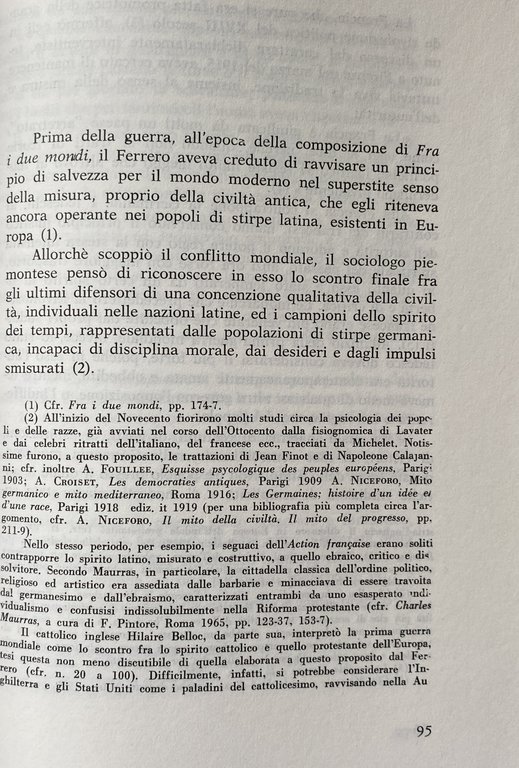 IL DIVENIRE STORICO NELL'OPERA DI GUGLIELMO FERRERO