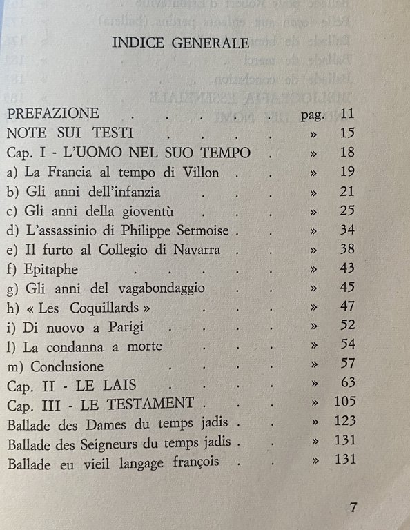 LETTURA CRITICA DELL'OPERA DI FRANÇOIS VILLON (LE LAIS E LE …