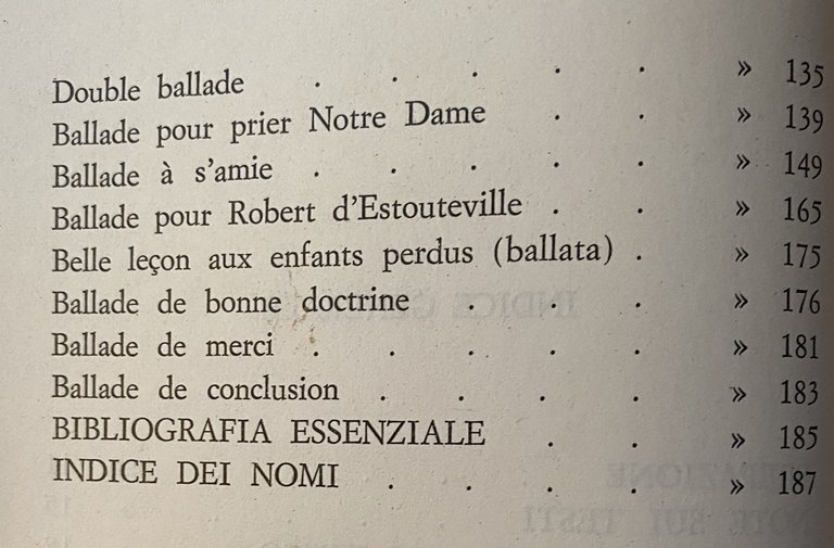 LETTURA CRITICA DELL'OPERA DI FRANÇOIS VILLON (LE LAIS E LE …