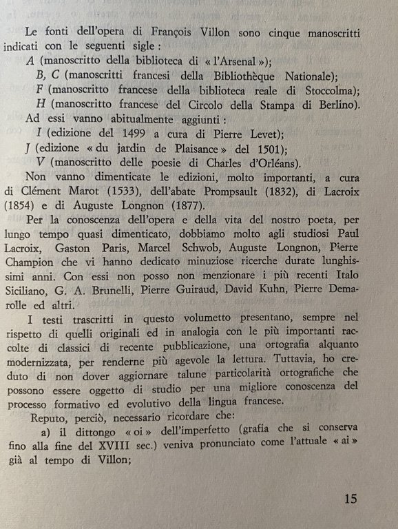 LETTURA CRITICA DELL'OPERA DI FRANÇOIS VILLON (LE LAIS E LE …