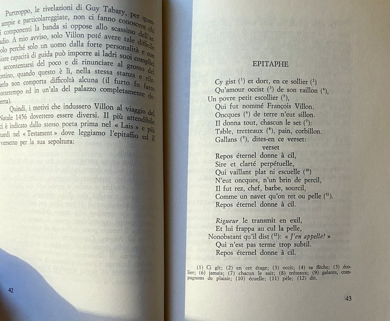 LETTURA CRITICA DELL'OPERA DI FRANÇOIS VILLON (LE LAIS E LE …