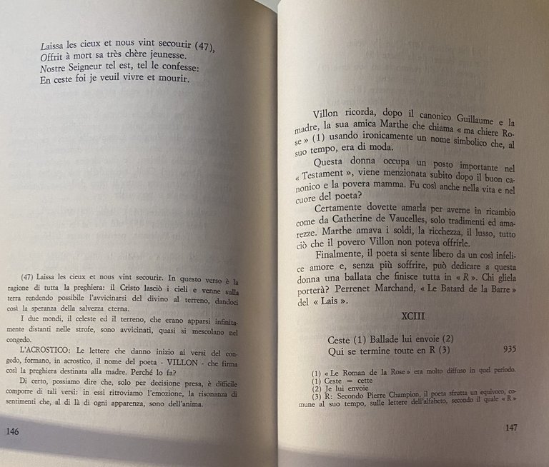 LETTURA CRITICA DELL'OPERA DI FRANÇOIS VILLON (LE LAIS E LE …