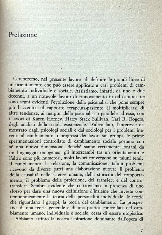 L'ORIENTAMENTO NON DIRETTIVO IN PSICOTERAPIA E IN PSICOLOGIA SOCIALE