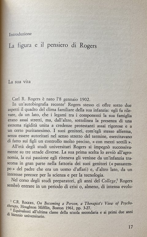 L'ORIENTAMENTO NON DIRETTIVO IN PSICOTERAPIA E IN PSICOLOGIA SOCIALE