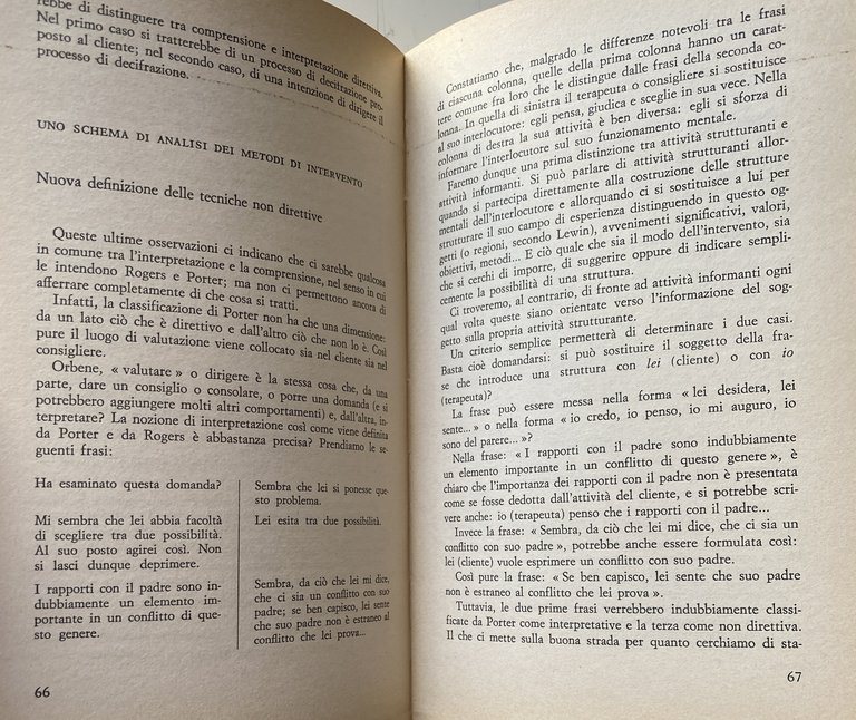 L'ORIENTAMENTO NON DIRETTIVO IN PSICOTERAPIA E IN PSICOLOGIA SOCIALE