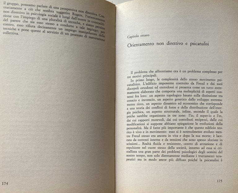 L'ORIENTAMENTO NON DIRETTIVO IN PSICOTERAPIA E IN PSICOLOGIA SOCIALE