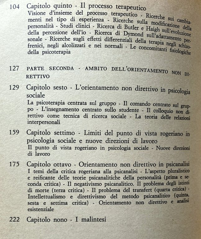 L'ORIENTAMENTO NON DIRETTIVO IN PSICOTERAPIA E IN PSICOLOGIA SOCIALE