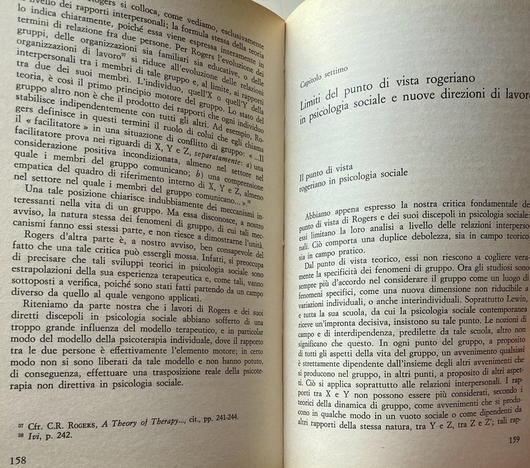 L'ORIENTAMENTO NON DIRETTIVO IN PSICOTERAPIA E IN PSICOLOGIA SOCIALE