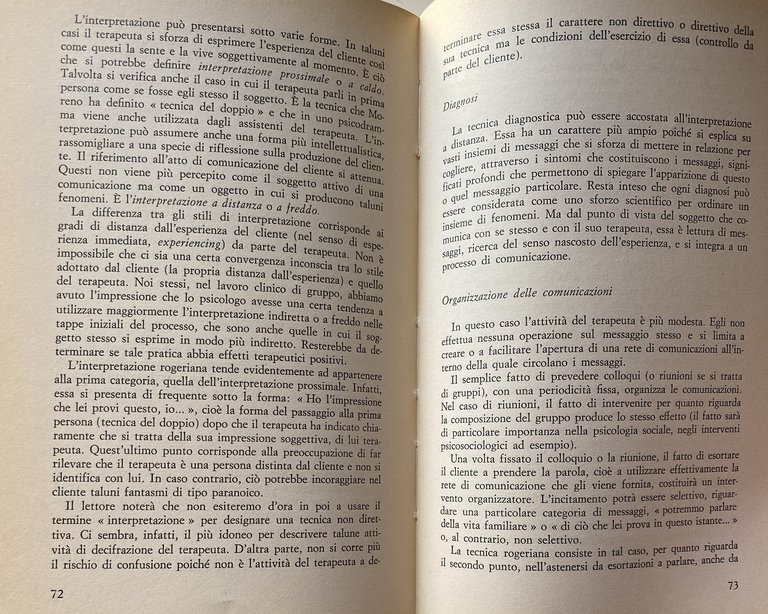 L'ORIENTAMENTO NON DIRETTIVO IN PSICOTERAPIA E IN PSICOLOGIA SOCIALE