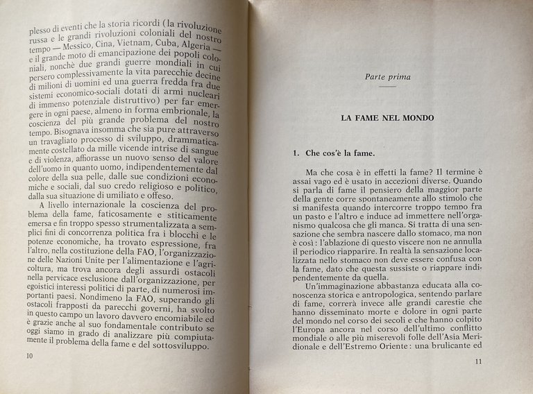 SOCIOLOGIA DELLA FAME: DALLA PRESA DI COSCIENZA DEL PROBLEMA AD …