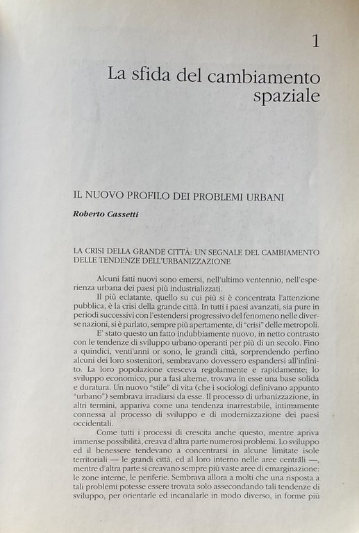 METROPOLI E QUALITÀ DELL'AMBIENTE