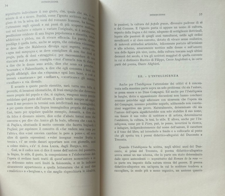 POEMETTI DEL DUECENTO: IL TESORETTO, IL FIORE, L'INTELLIGENZA.