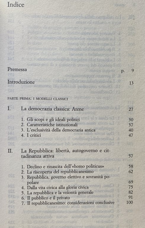 MODELLI DI DEMOCRAZIA