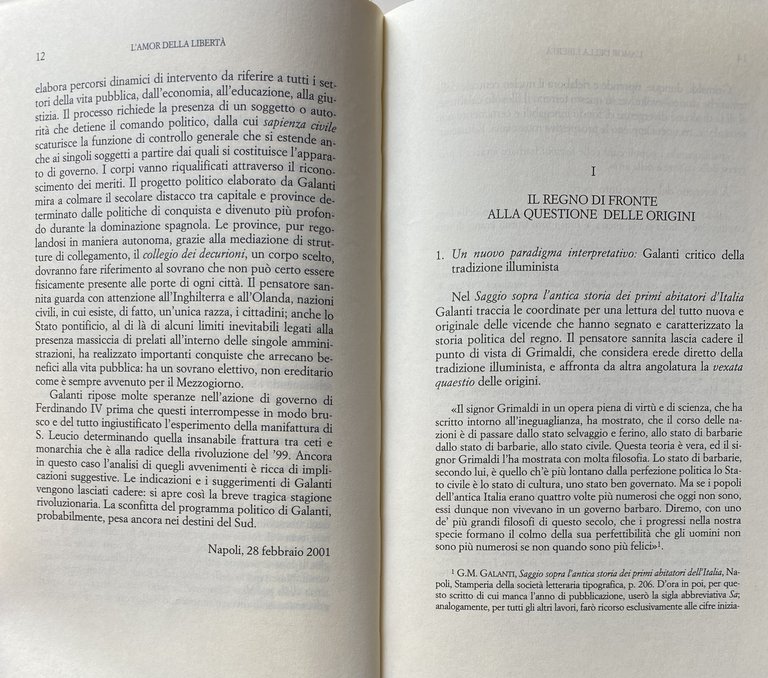 L'AMOR DELLA LIBERTÀ. SAPERI DI GOVERNO E CONSERVAZIONE POLITICA IN …