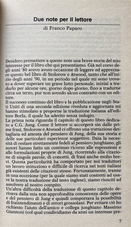 VOLTI NELLE NUVOLE. L'INTERSOGGETTIVITÀ NELLA TEORIA DELLA PERSONALITÀ