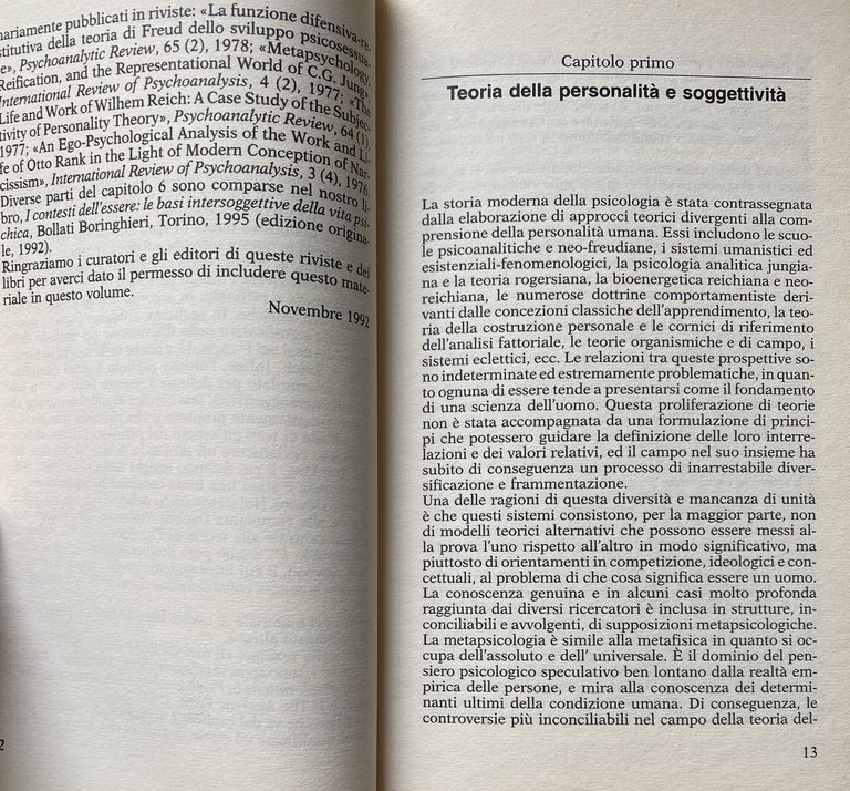 VOLTI NELLE NUVOLE. L'INTERSOGGETTIVITÀ NELLA TEORIA DELLA PERSONALITÀ