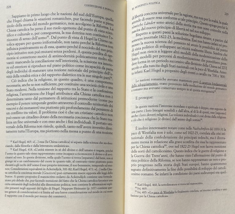 COSTITUZIONE E POPOLO. LO STATO MODERNO NELLA FILOSOFIA DELLA STORIA …