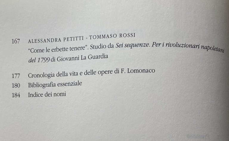 LA MISURA DELLO SGUARDO. FRANCESCO LOMONACO E IL PENSIERO EUROPEO