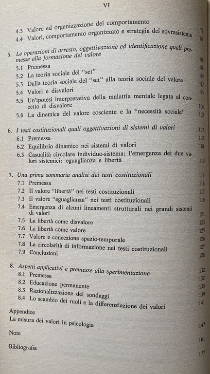 INTRODUZIONE ALLA TEORIA DEI VALORI UMANI