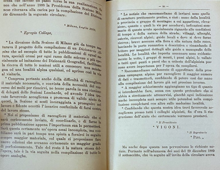 DIZIONARIO ALPINO ITALIANO: VETTE E VALICHI ITALIANI, VALLI LOMBARDE E …