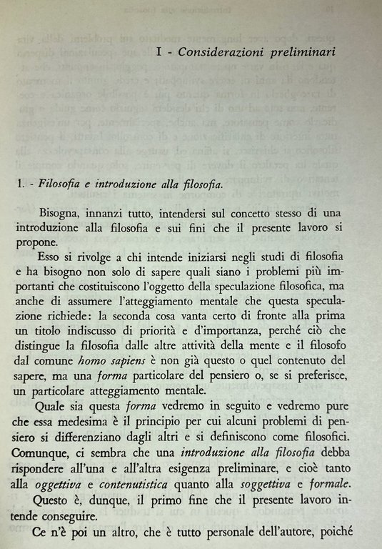 INTRODUZIONE ALLA FILOSOFIA