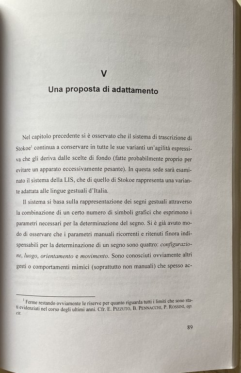 PER UNA SCRITTURA DELLA LINGUA DEI SEGNI ITALIANA