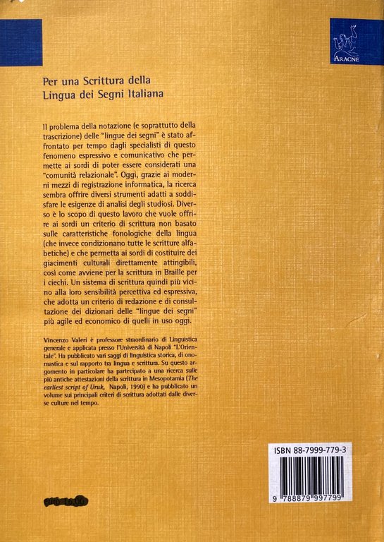 PER UNA SCRITTURA DELLA LINGUA DEI SEGNI ITALIANA