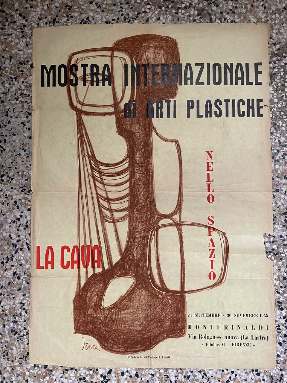 Manifesto / Poster 98 x 70 cm. della Mostra Internazionale …