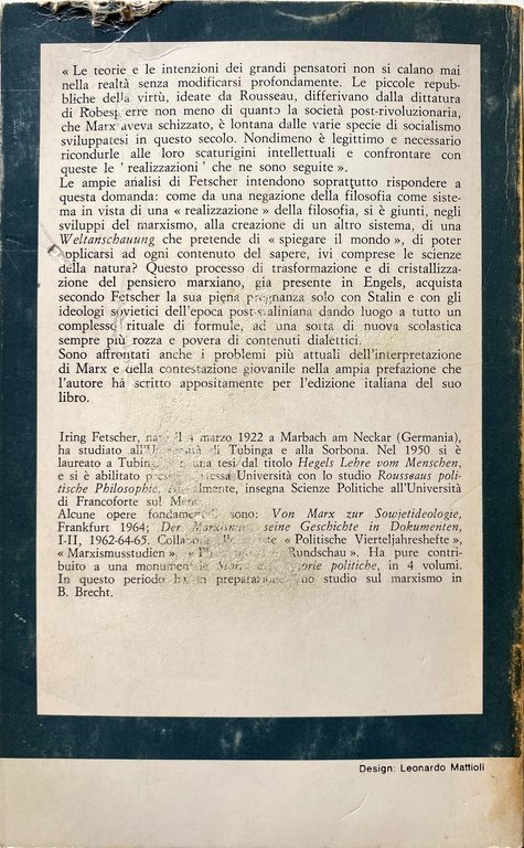 MARX E IL MARXISMO. DALLA FILOSOFIA DEL PROLETARIATO ALLA WELTANSCHAUUNG …