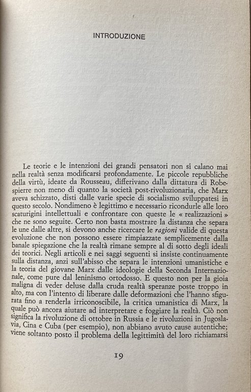 MARX E IL MARXISMO. DALLA FILOSOFIA DEL PROLETARIATO ALLA WELTANSCHAUUNG …