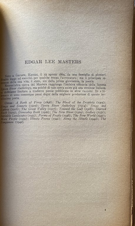 POESIA AMERICANA CONTEMPORANEA E POESIA NEGRA. (Testo originale a fronte)