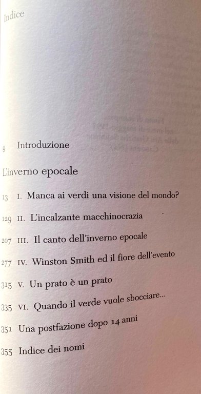 L'INVERNO EPOCALE. CRITICA ECOLOGICA DEL PRESENTE