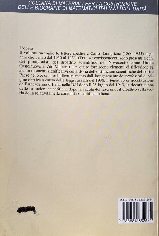 PER UNA BIOGRAFIA DI CARLO SOMIGLIANA