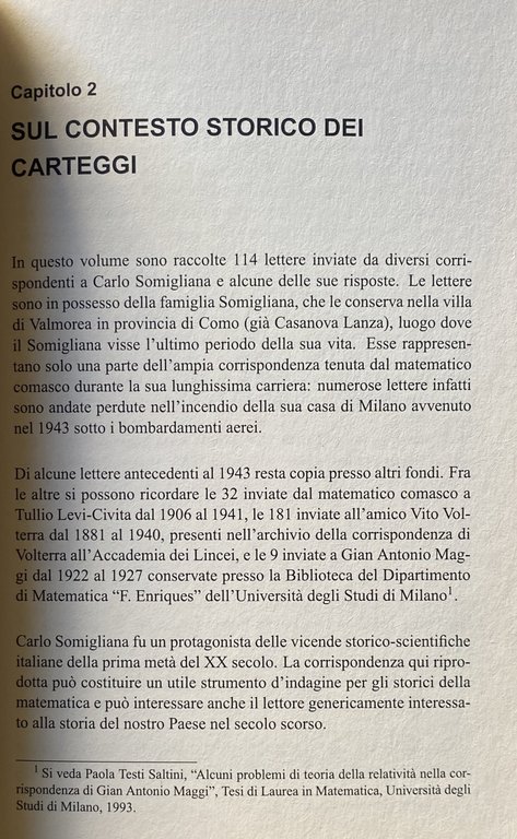 PER UNA BIOGRAFIA DI CARLO SOMIGLIANA