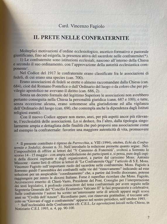 L'ARCICONFRATERNITA DELL'IMMACOLATA CONCEZIONE DI CALITRI. STUDI SULLA STORIA E LA …