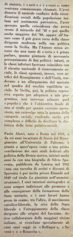 LOTTE POLITICHE IN SICILIA SOTTO IL GOVERNO DELLA DESTRA (1866-74)